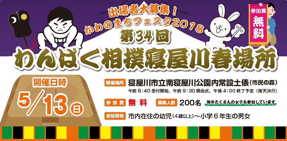 第34回わんぱく相撲寝屋川春場所